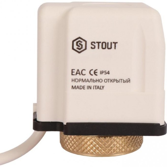 Сервопривод STOUT STE-0010-024001, электротермический, 24 В, компактный, нормально закрыты 7459283